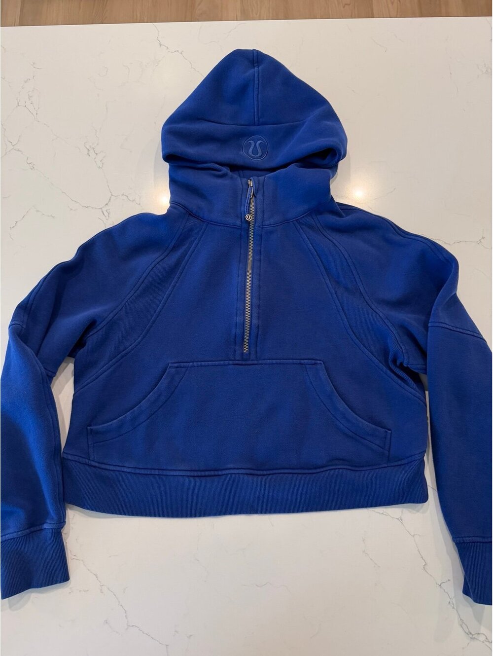 Lululemon Scuba Oversized Half-Zip Hoodie Blue XS/S